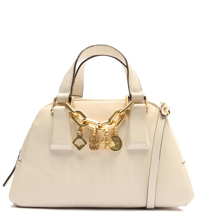 Bolsa Tiracolo Média Bardot Couro Branca