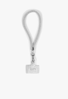 Cordão Celular Nancy Glam Cristais Branco