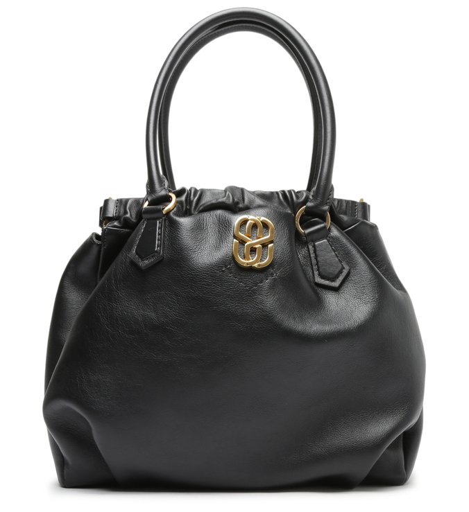 Bolsa Shopping Grande Maya Couro Preta