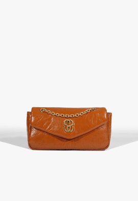 Bolsa Baguete Hoover Couro Marrom