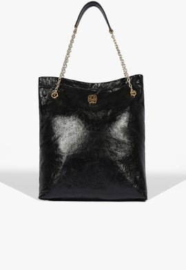 Bolsa Shoulder Hoover Couro Preta