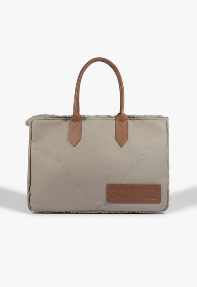 Bolsa Shopping Grande Lona Marrom