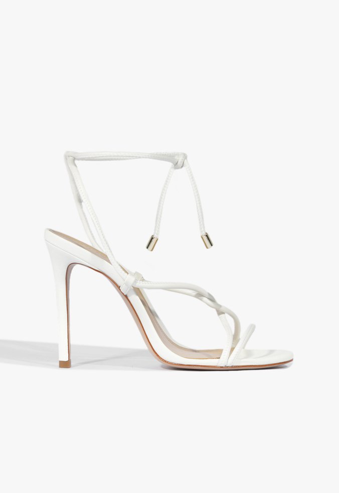 Sandália Salto Strings Twist Branca | Schutz