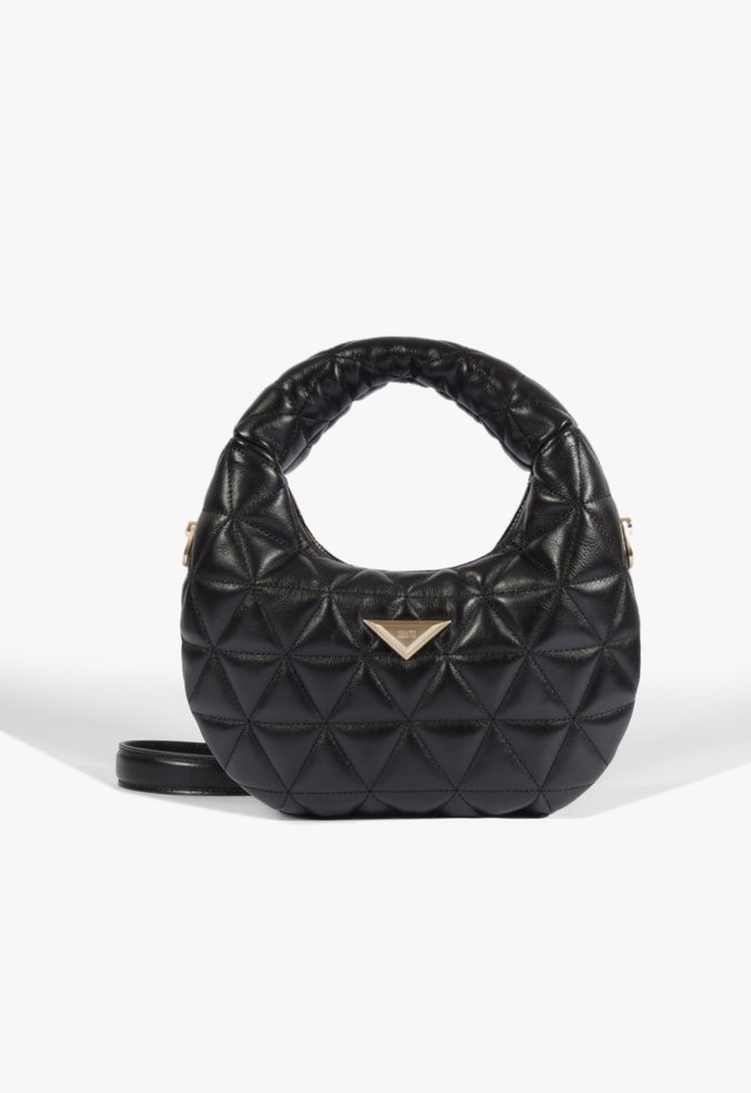 Bolsa Hobo Média 944 Couro Preto