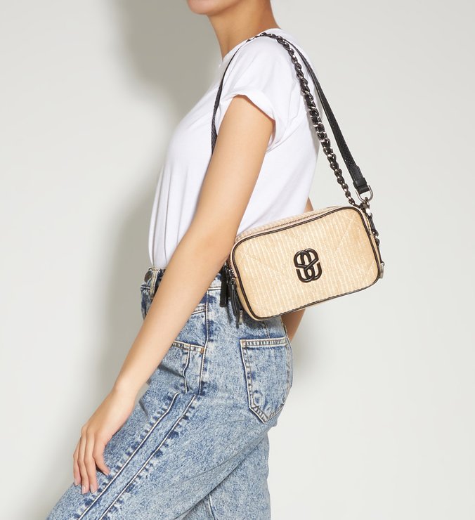 Bolsa Tiracolo Precious Ráfia Natural Bolsa Tiracolo Precious Ráfia Natural