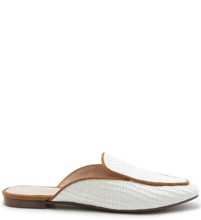 FLAT MULE RÁFIA WHITE FLAT MULE RÁFIA WHITE