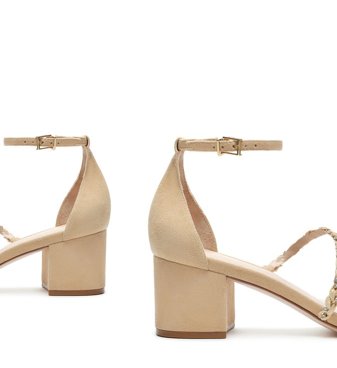 Sandália Block Heel Glam Ráfia Natural Sandália Block Heel Glam Ráfia Natural