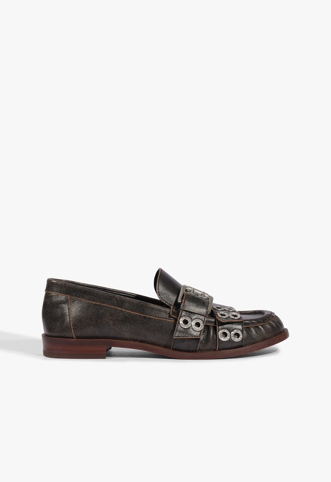 Mocassim Marien Couro Preto