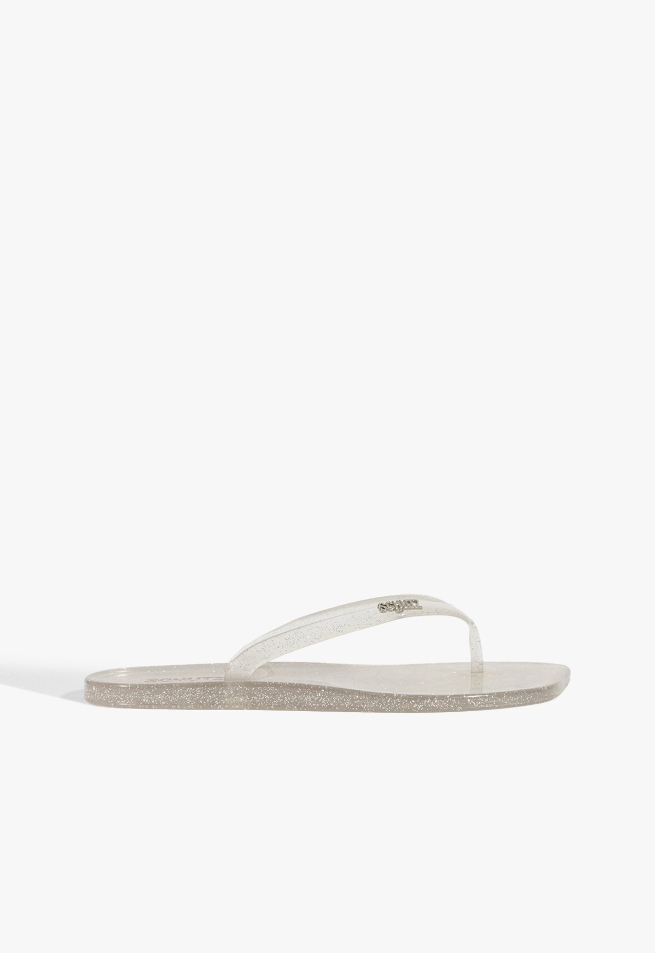 Chinelo Jelly Glitter Prata | Schutz