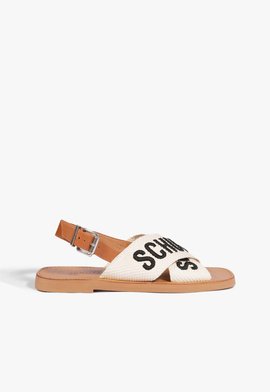 Rasteira Bico Redondo Schutz Off White