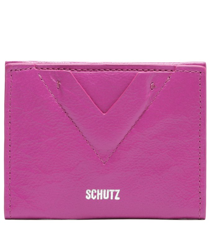 Carteira Pequena Ellie Couro Pink