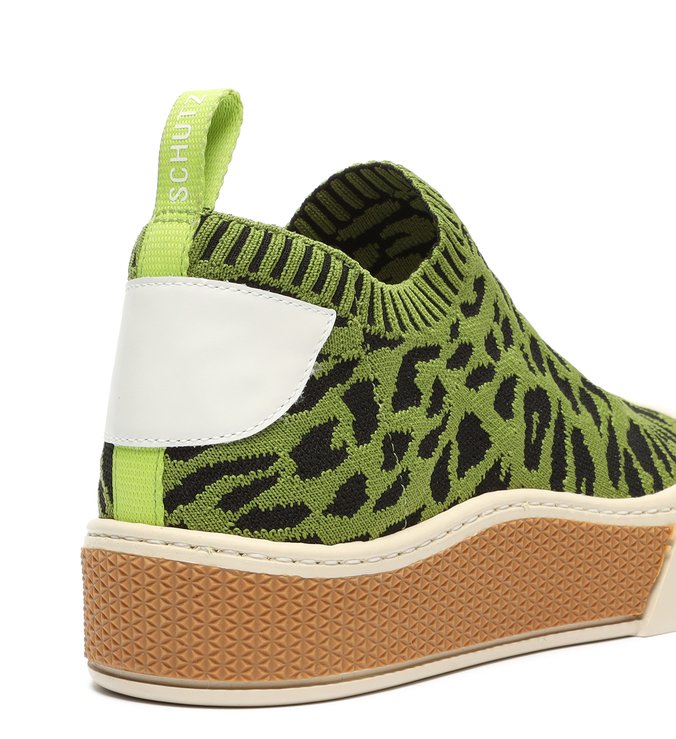 Tênis Urban Knit Animal Print Green Tênis Urban Knit Animal Print Green