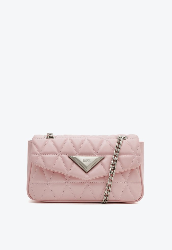 Bolsa Média Tiracolo Matelassê Rosa Claro