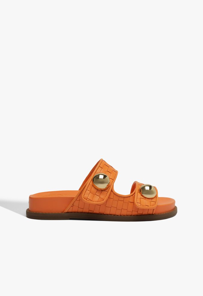 Sandalia Papete Lis Couro Trama