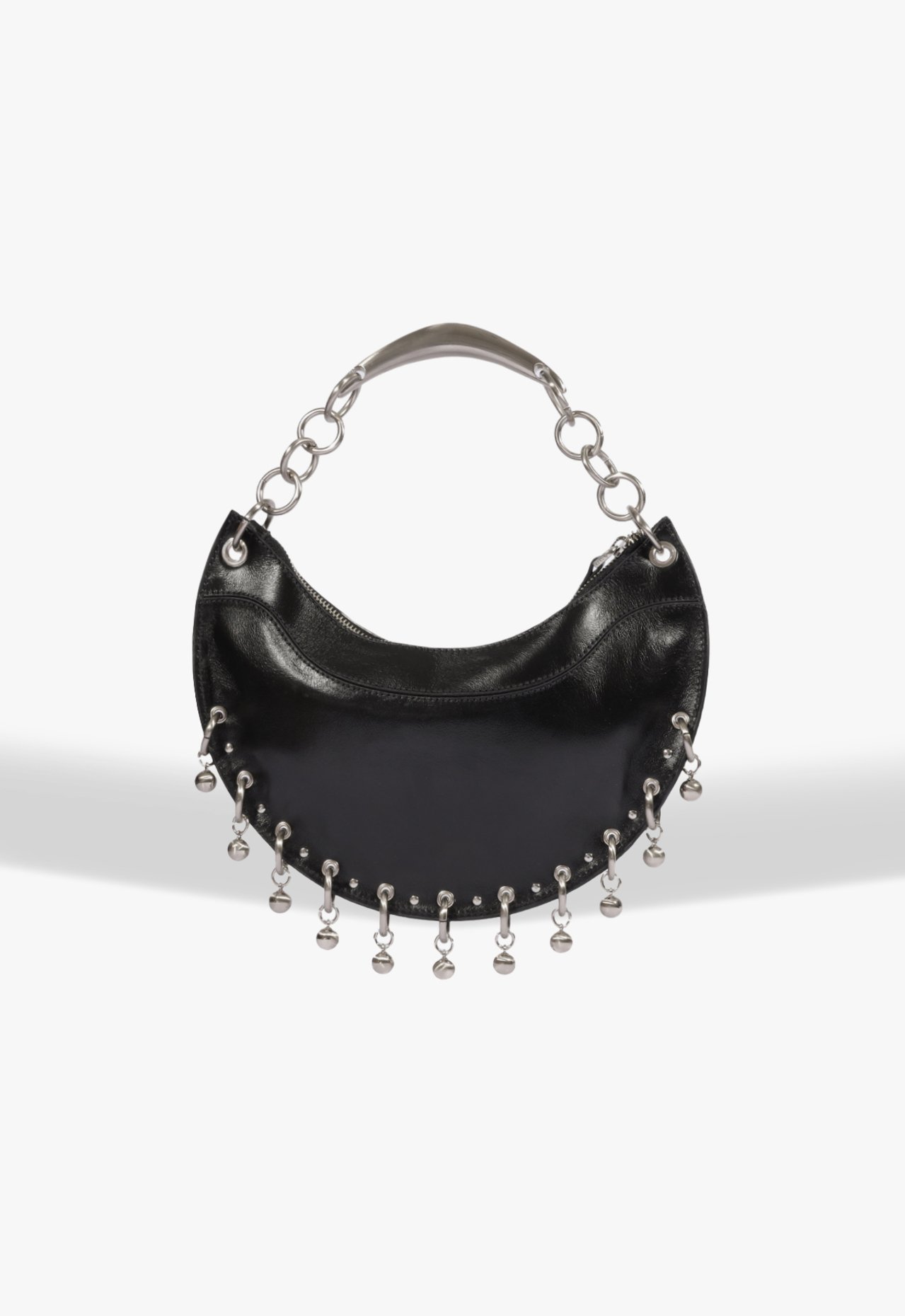 バッグ HIYASI Bolsa Hobo Média Devina Couro Preta | Schutz