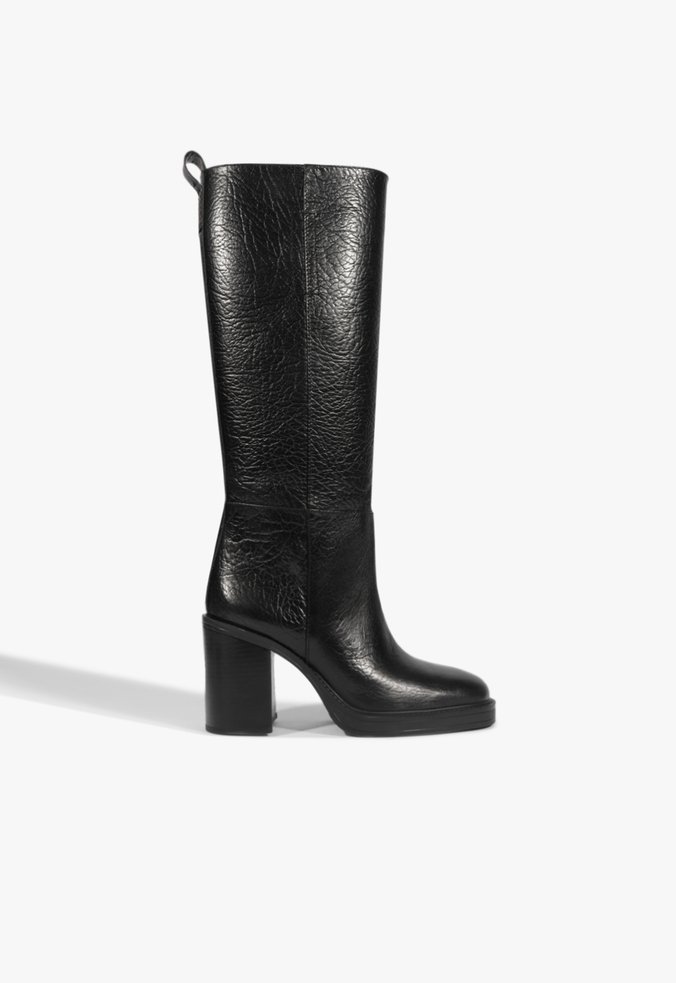 Bota Laurance Couro Preta