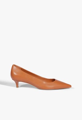 Scarpin Laura Mid Couro Marrom
