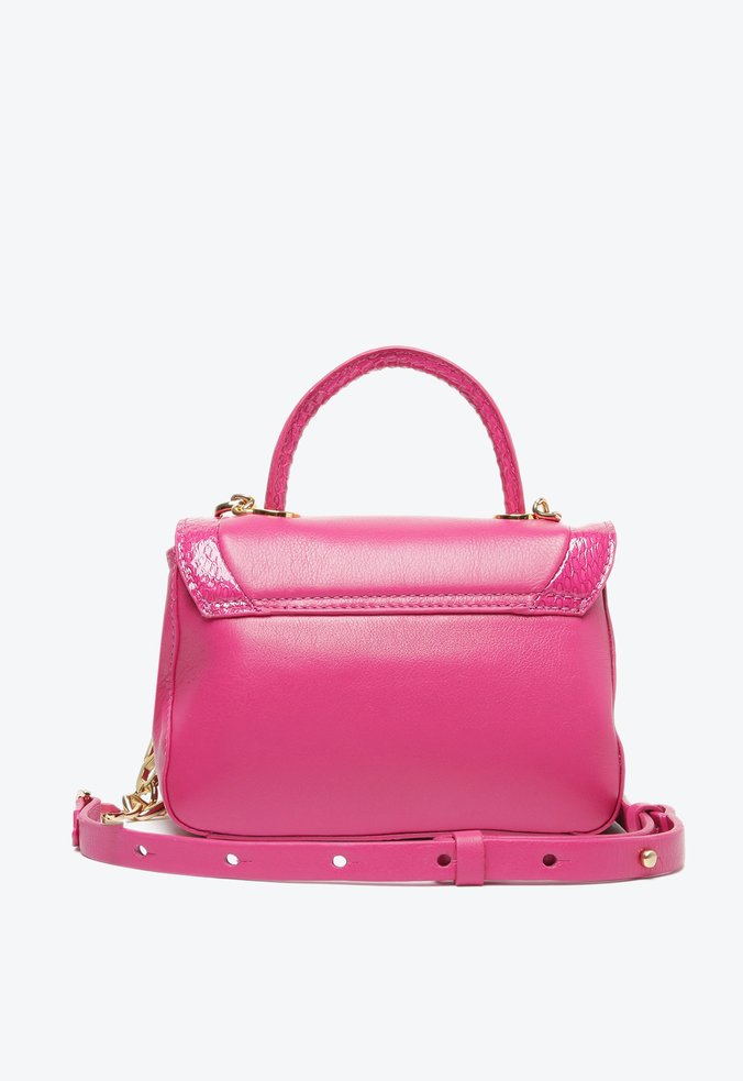 Bolsa Tote Tiracolo Celebration Couro Snake Pink Bolsa Tote Tiracolo Celebration Couro Snake Pink