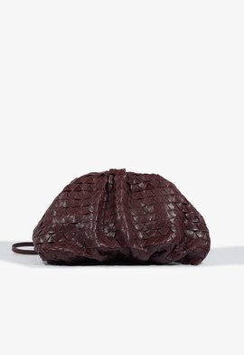 Bolsa Pouch Tiracolo Rebecca Couro Vinho