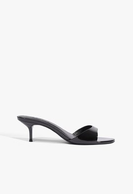 Tamanco Mule Sally Couro Preto