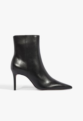 Bota Mikki Casual Couro Preta