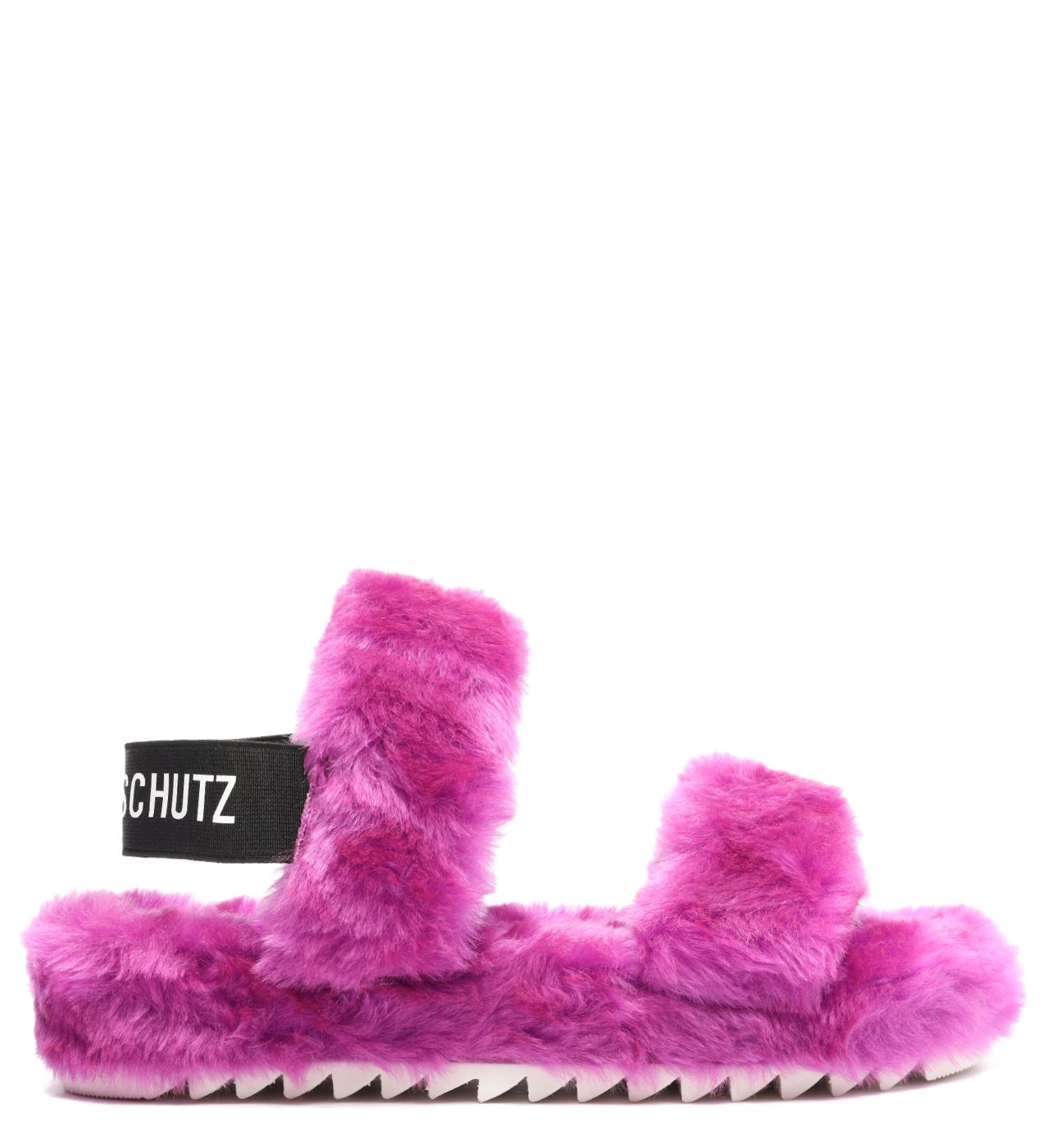 Sandália Baixa Flatform Tratorada Live In Alpaca Roxa | Schutz