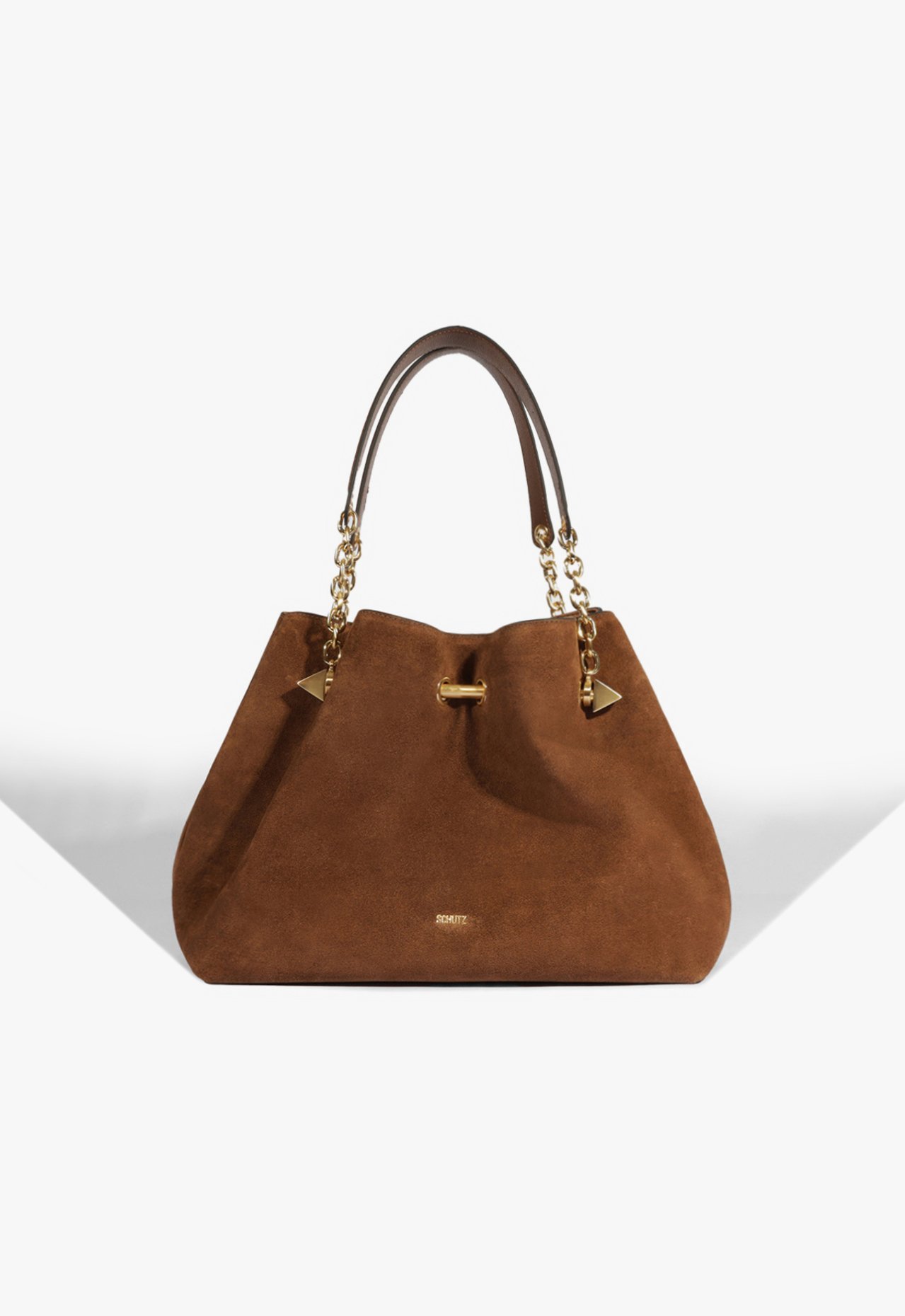 Bolsa Tote Marzie Camurça Marrom | Schutz