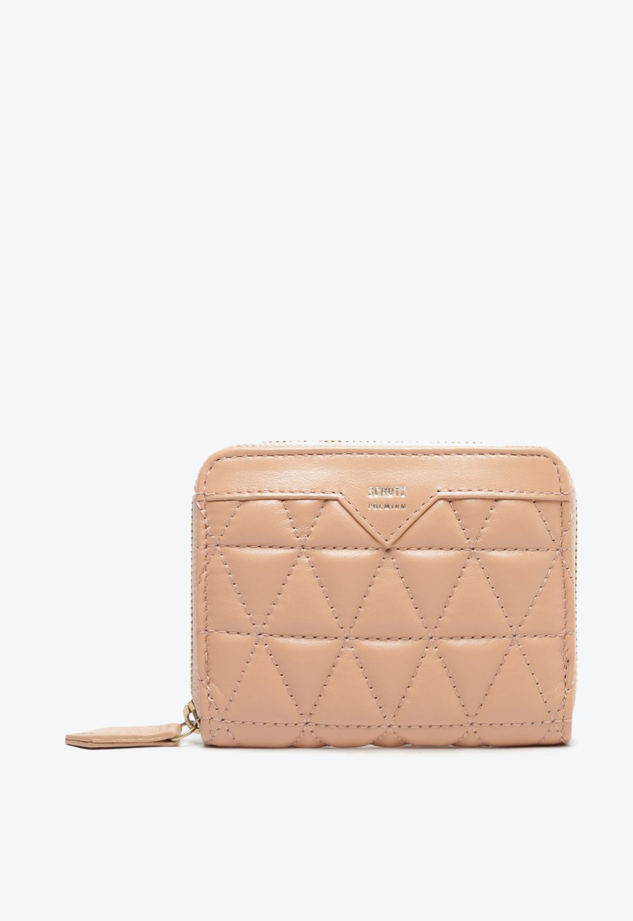 Carteira Pequena 944 Matelassê Couro Bege | Schutz