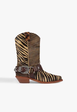 Bota Rarpher Tall Couro Animal Print