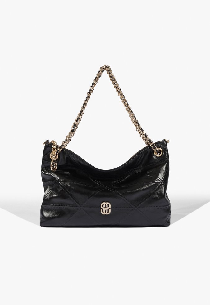 Bolsa Crossbody Charlie Média Couro Preta