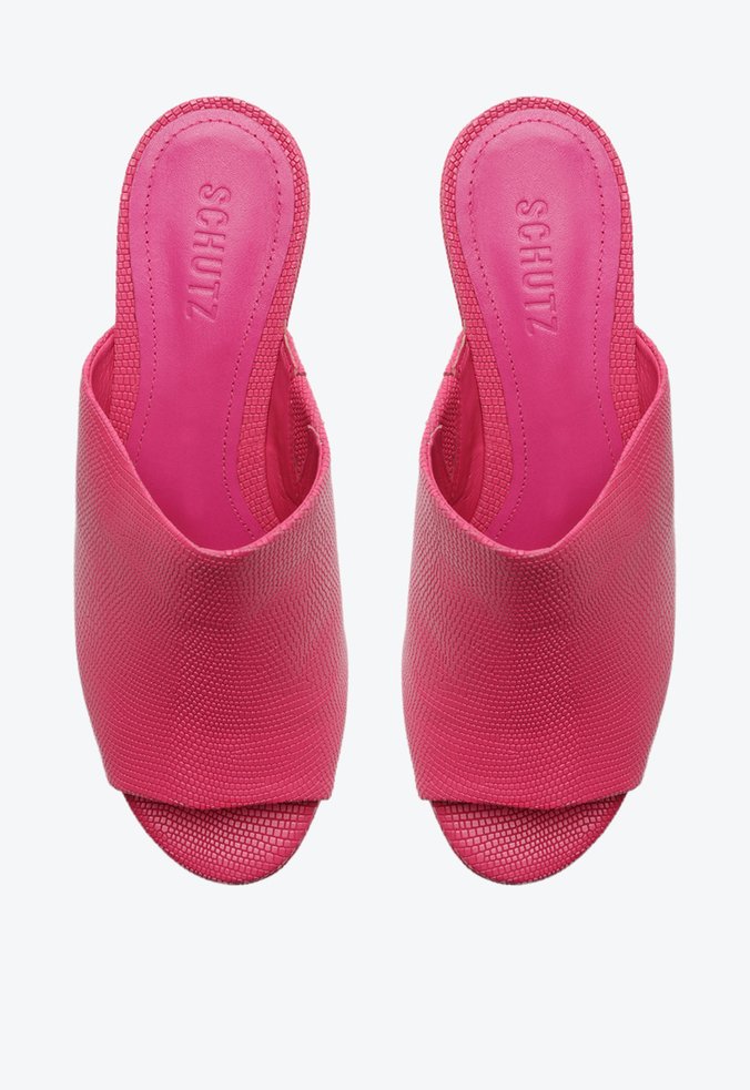 Sandália Plataforma Salto Nysha Verniz Pink