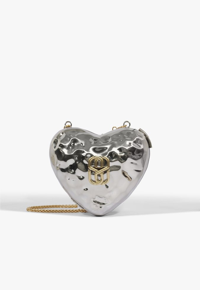 Bolsa Tiracolo Crossbody Heart Beat Prata