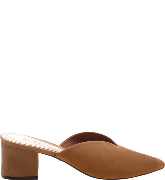 Mule Block Heel Cava Neutral Mule Block Heel Cava Neutral