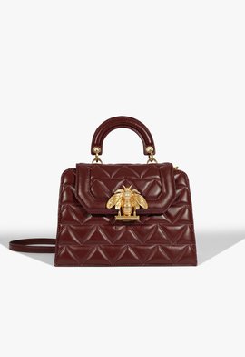 Bolsa Tiracolo Grande Believe Couro Vinho