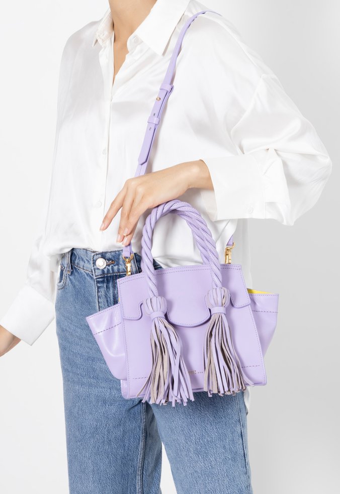 Bolsa Tote Benny Couro Roxa
