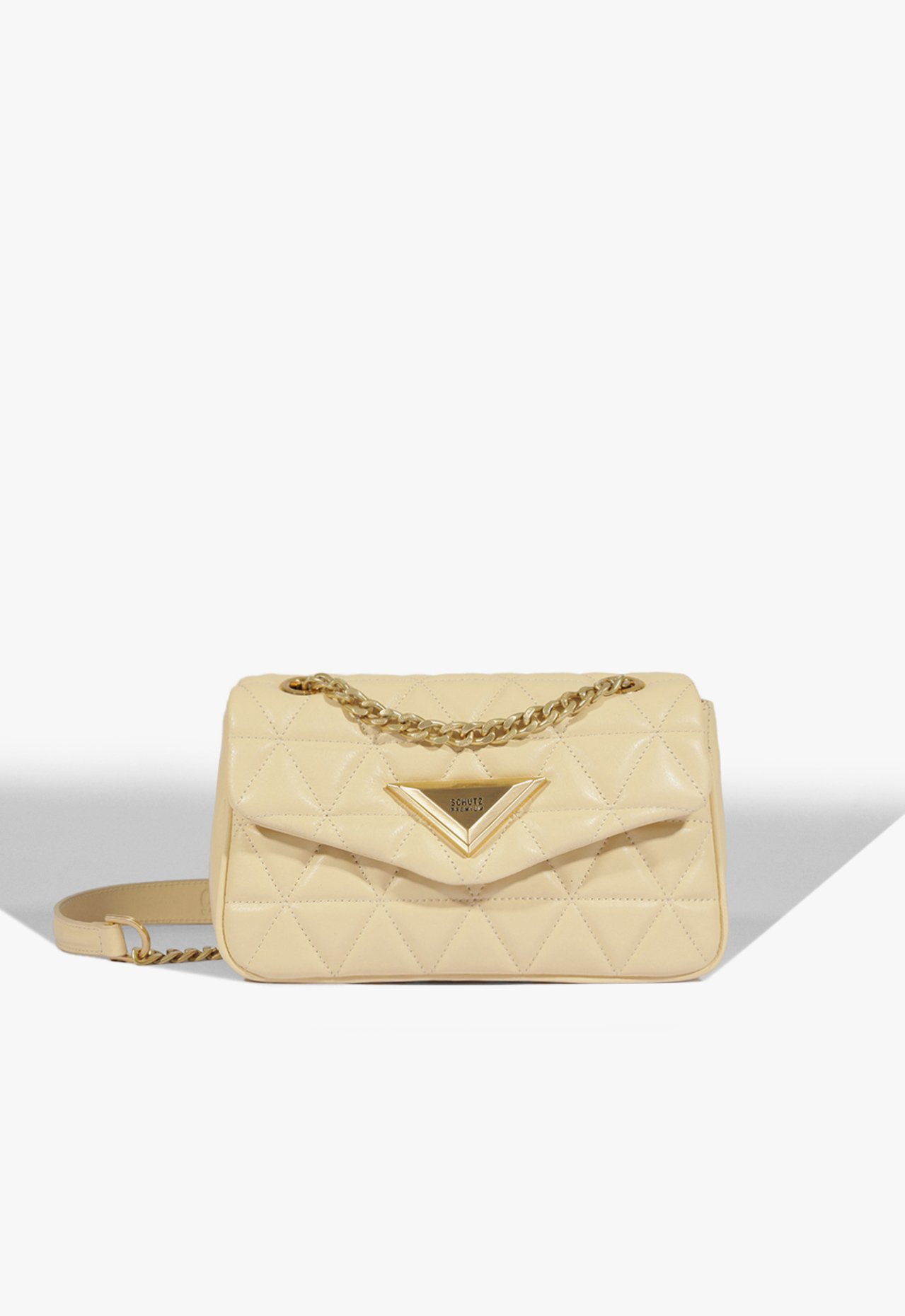 Bolsa Tiracolo Média 944 Couro Bege | Schutz