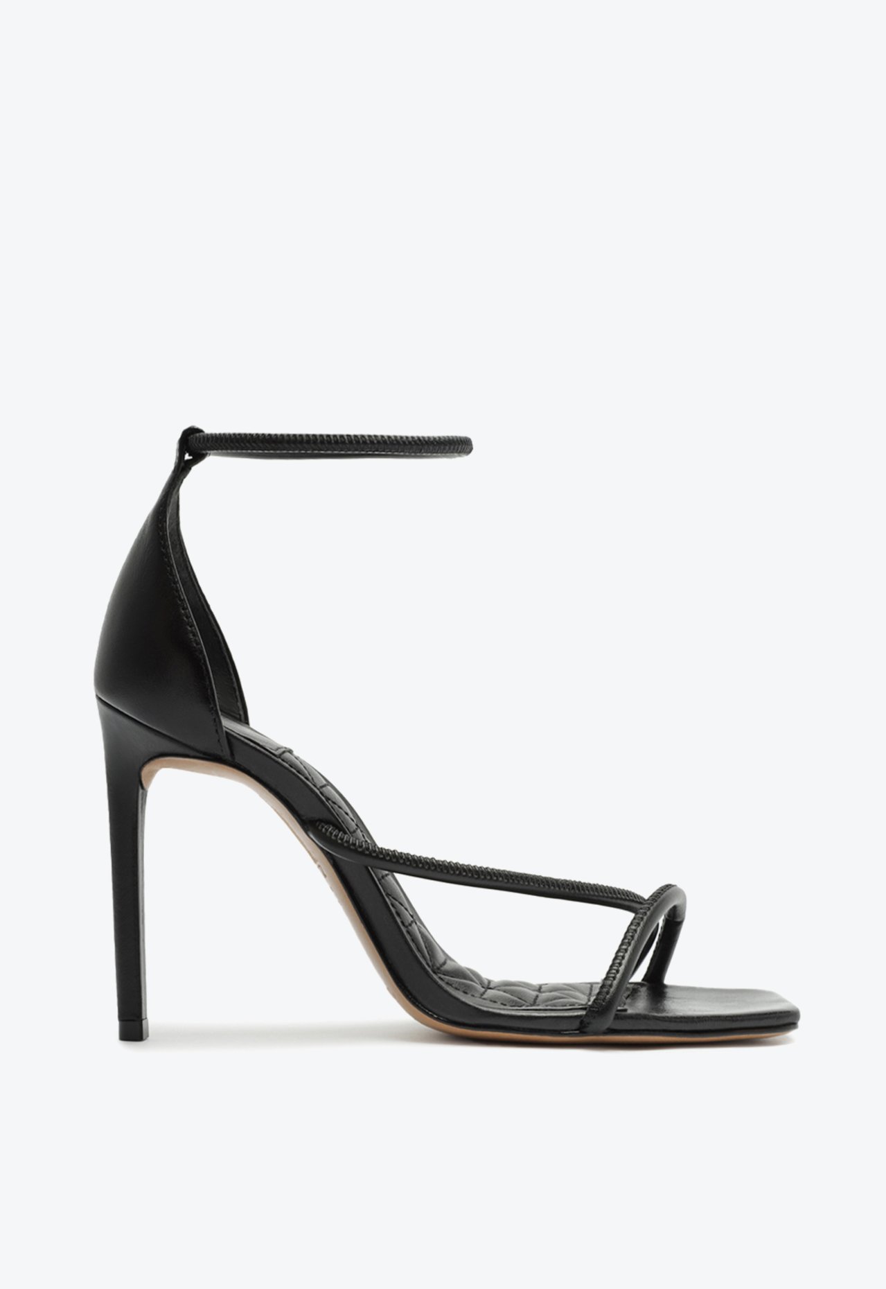 Vista 2 Sandália Gaiah Salto Alto Preta