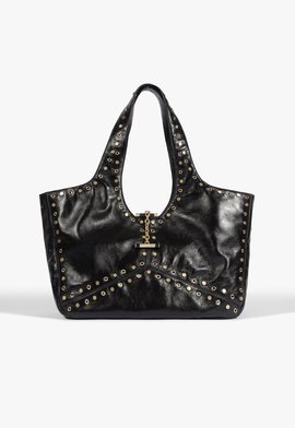 Bolsa Shopping Ricci Grande Couro Preta