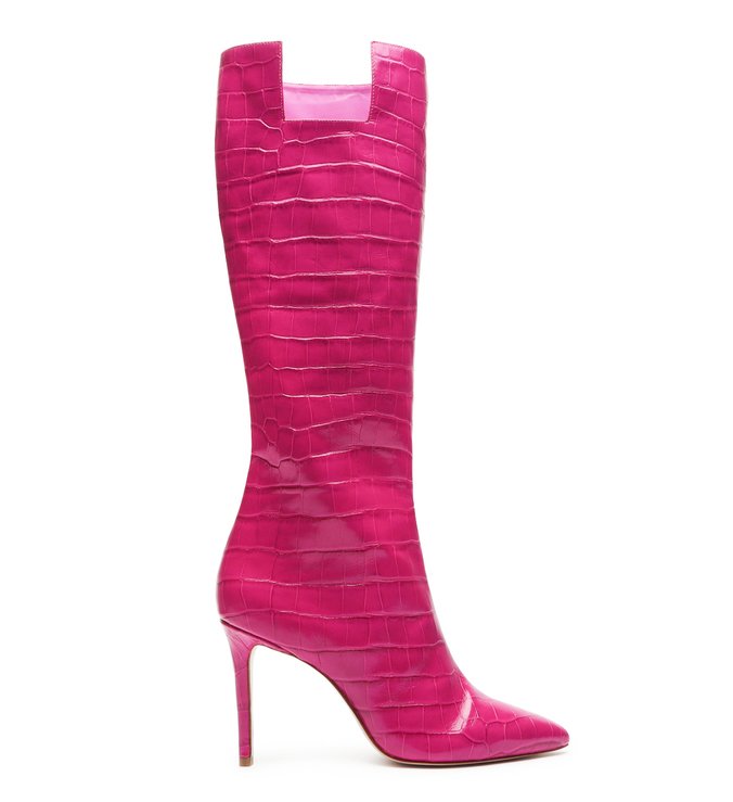 SCHUTZ X GINGER BOTA CROCO PINK SCHUTZ X GINGER BOTA CROCO PINK