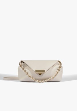 Bolsa Clutch Crossbody Vienna Média Couro Branca