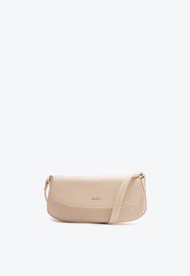 Bolsa Tiracolo Mini Baguette Esther Couro Branca