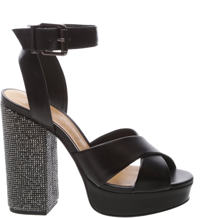 Sandália Block Heel Black