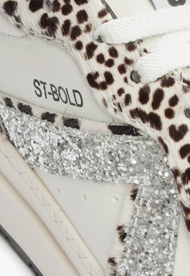 Tênis Flatform ST Bold Textura Glitter Zebra