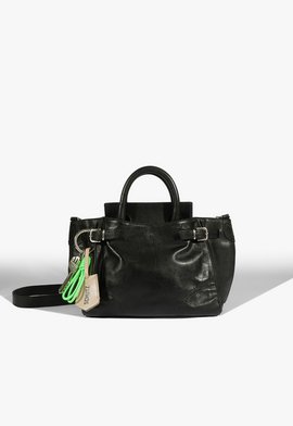 Bolsa Tote Pequena Heaven Couro Preto