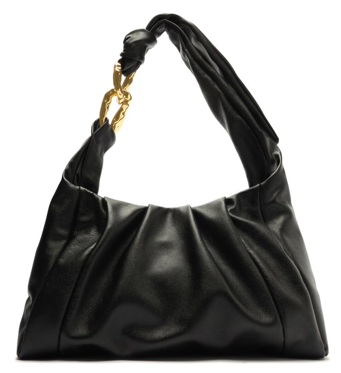 Bolsa Hobo Grande Sunny Couro Preta