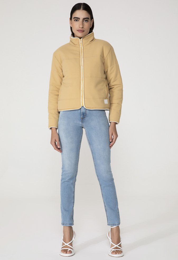 Jaqueta Puffer Catarina Bege