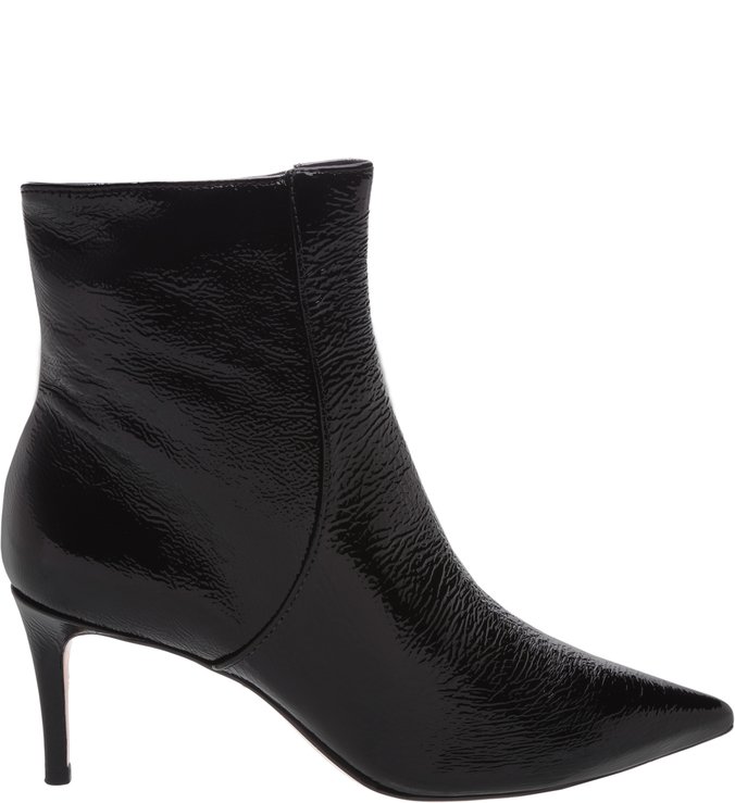 Bota Verniz Mid Heel Black