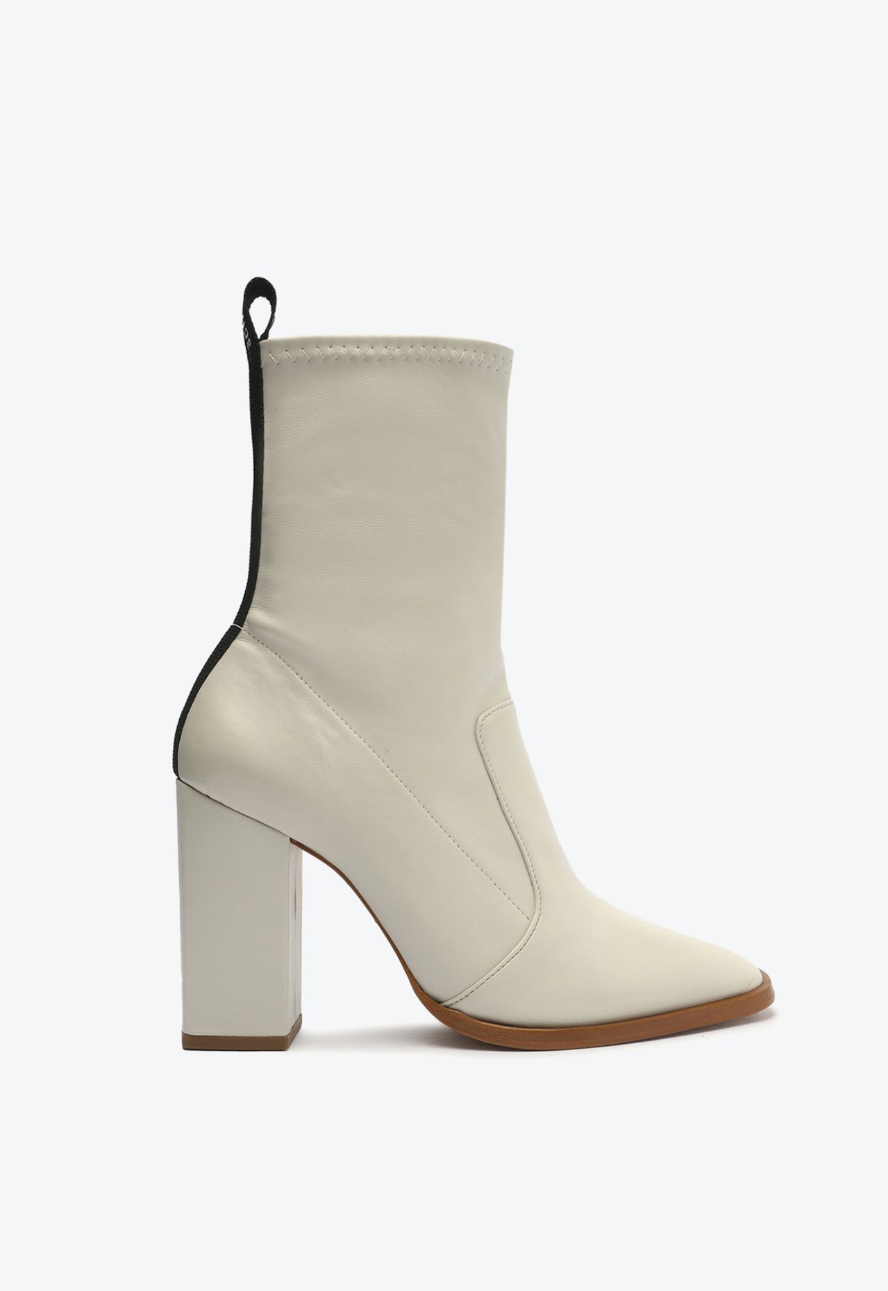 Bota salto store bloco cano curto