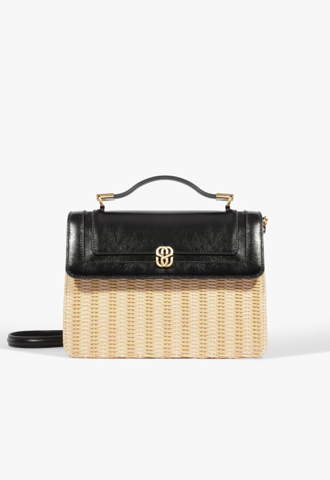 Bolsa Noah Bags Satchel Média Couro Preta