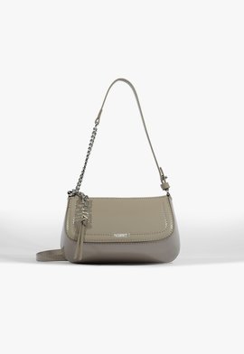 Bolsa Tiracolo Mini Tina Verniz Bege